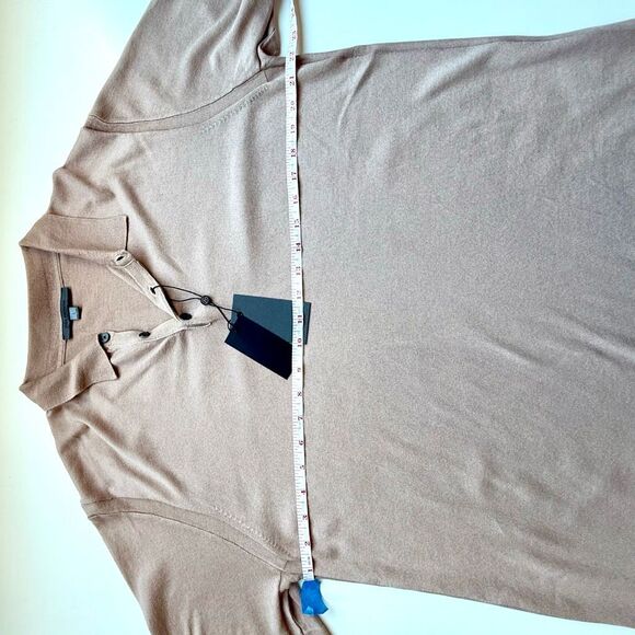 NWT John Varvatos Canon polo in worn mauve color Size L - Picture 9 of 9